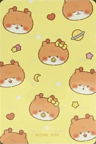 minini baby 隨機卡  背面