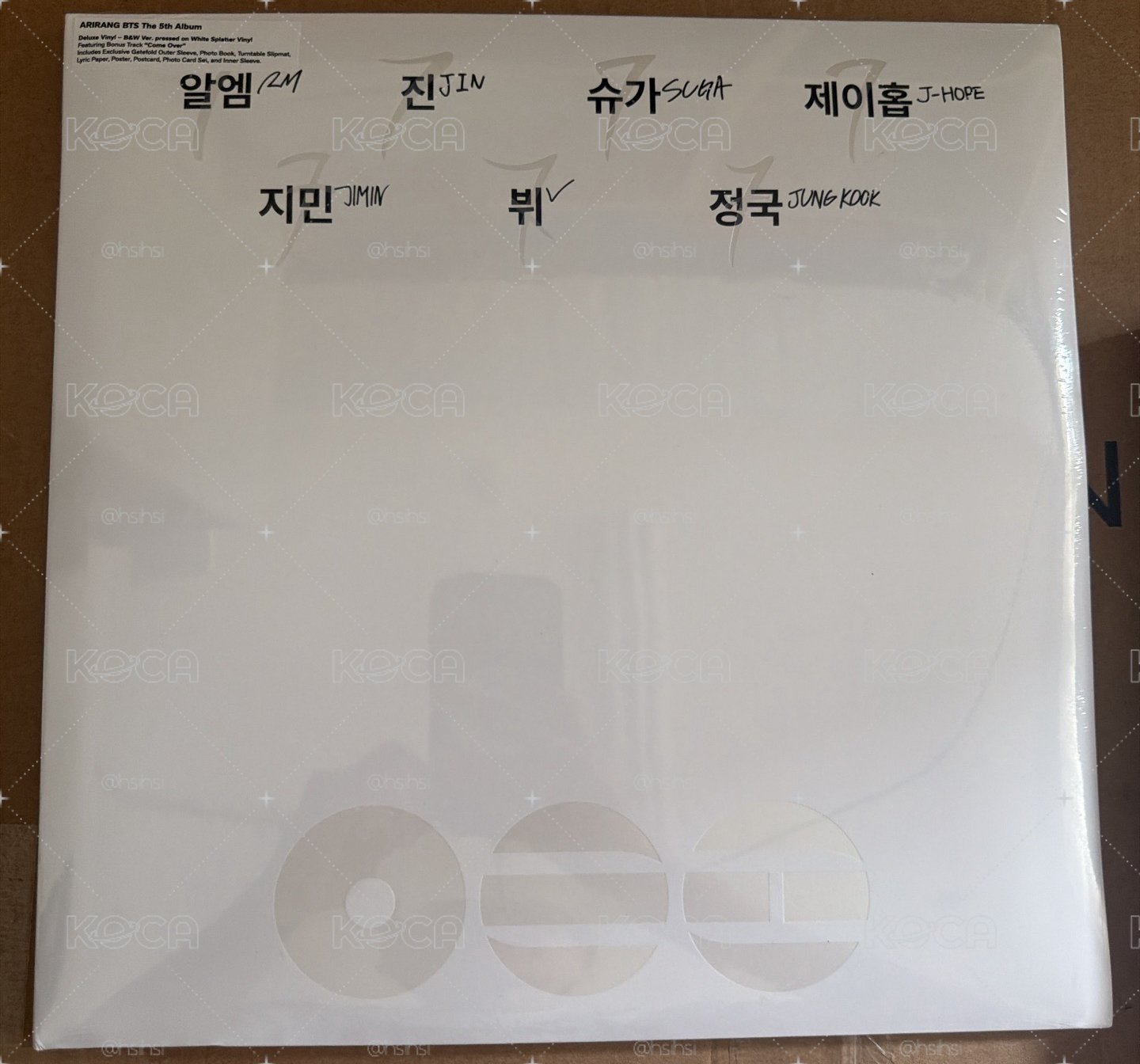 BTS Arirang B&W黑膠唱片現貨全新未拆