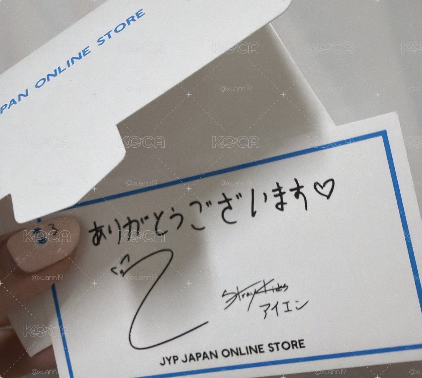 JYP JAPAN感謝卡