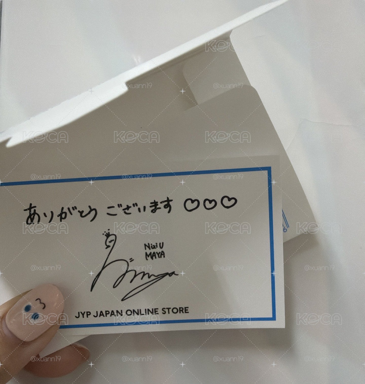 JYP JAPAN感謝卡