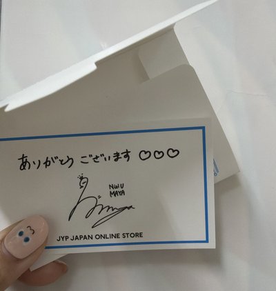 JYP JAPAN感謝卡