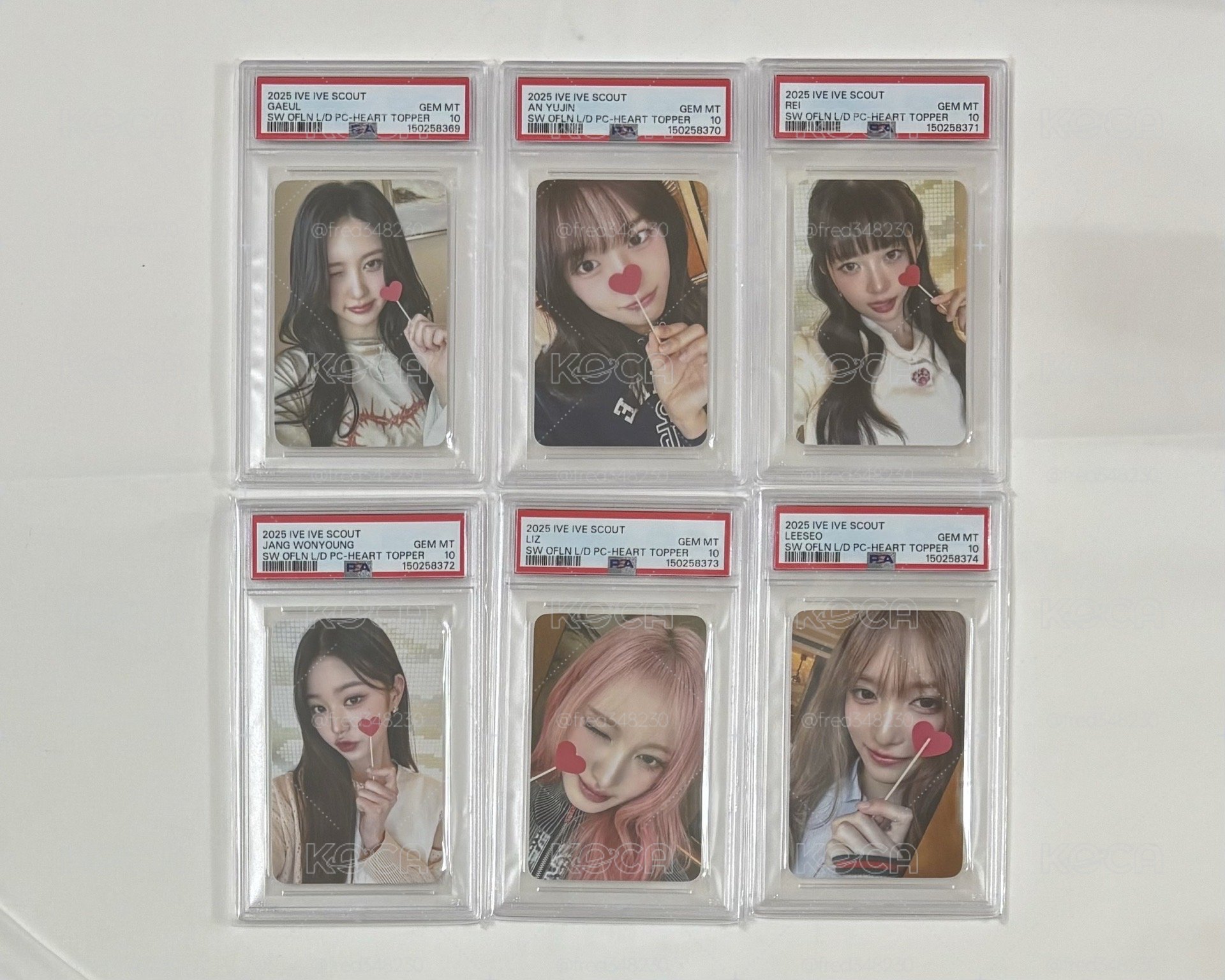 IVE PSA10鑒定卡 六連號