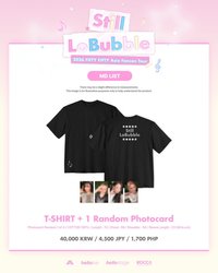 2026 FIFTY FIFTY Asia Fancon Tour [Still LoBubble] T-Shirt + 1 Random Photocard