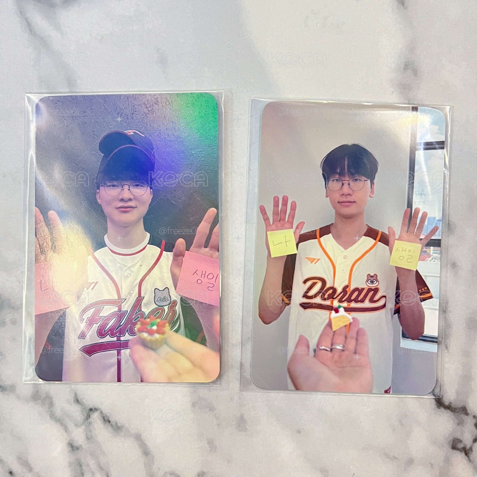 現貨 T1 Faker Doran 生日 球衣 小卡 全新未拆