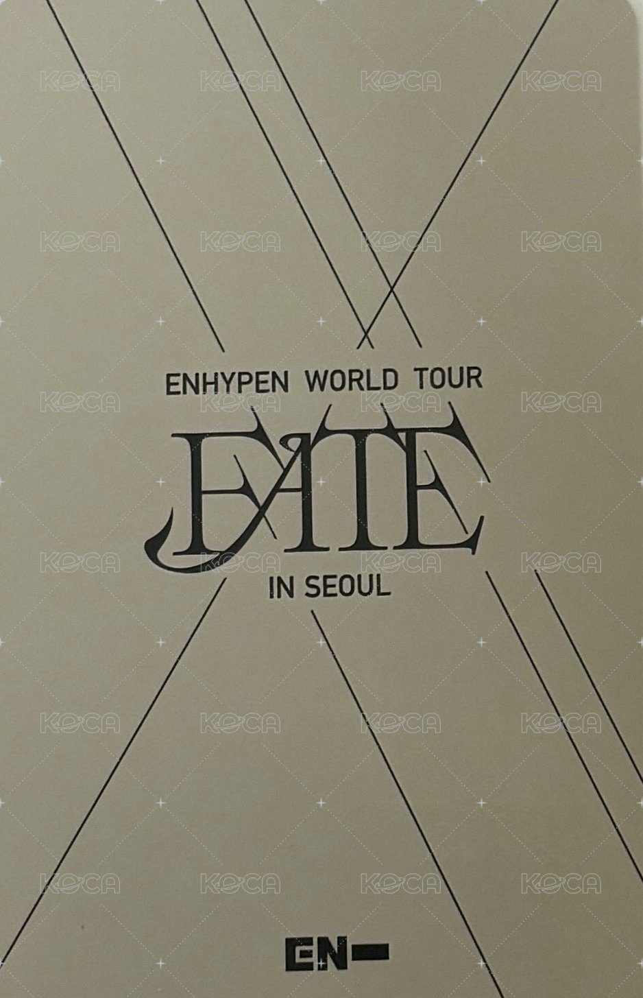 FATE世巡 演唱會 DVD / CD 卡  背面