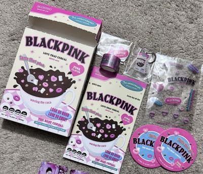 black pink麥片盒
