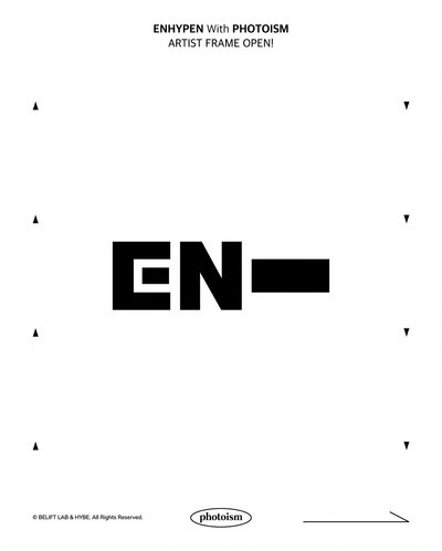 ENHYPEN UNSEEN X photoism 人生四格卡 貼紙 代印 1組兩張