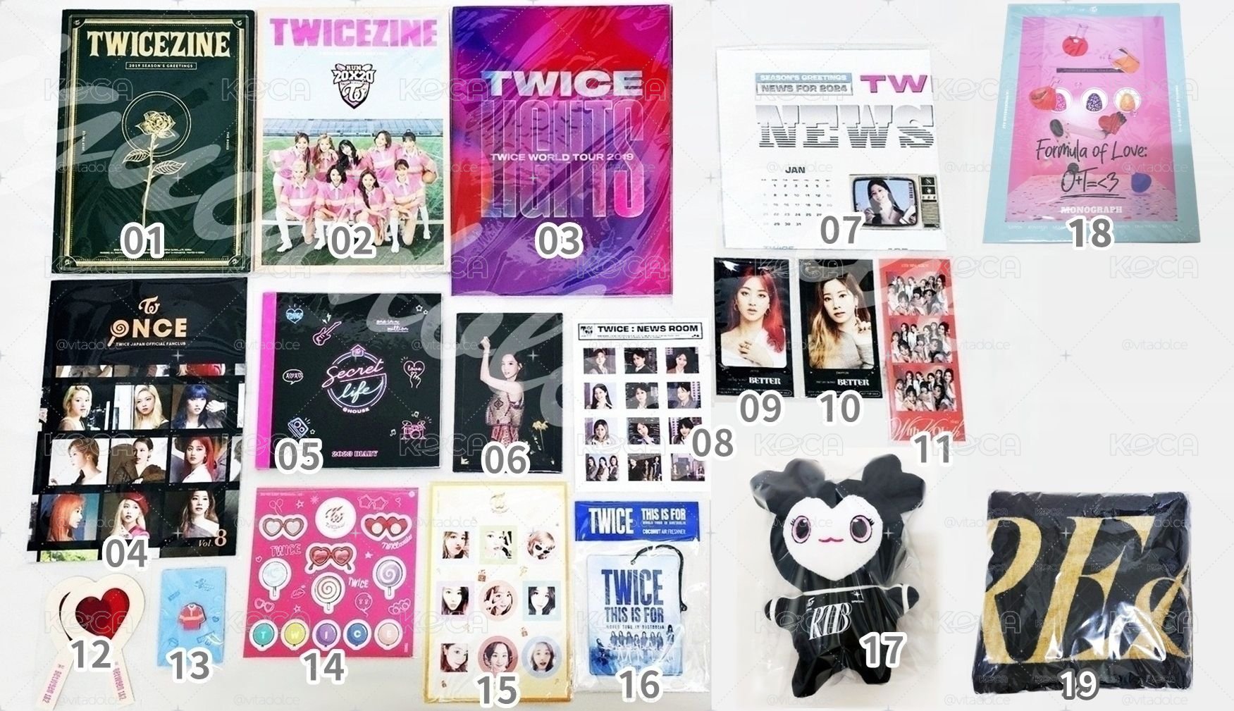 TWICE PHOTOBOOK GOODS SET TWICEZINE LOVELY 寫真書場刊周邊 編號見圖三 💕
