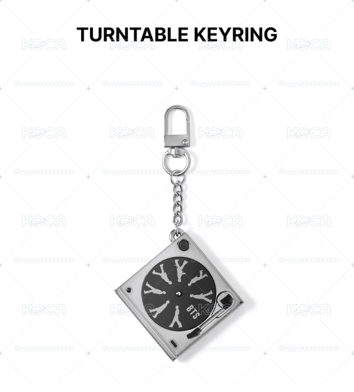 BTS 阿里郎系列 ARIRANG 黑膠機吊飾 Turntable Keyring