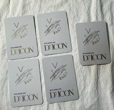 D-ICON VOL.10 BTS GOES ON! 泰亨小卡組