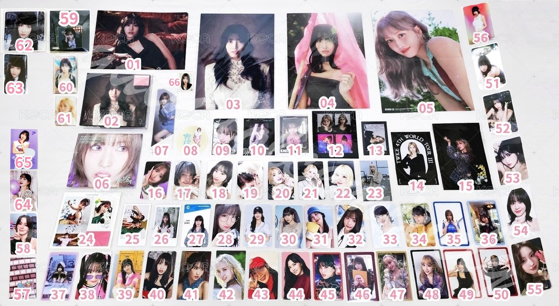 TWICE MOMO SET 平井桃小卡周邊套組 🩷 編號見圖三 💕
