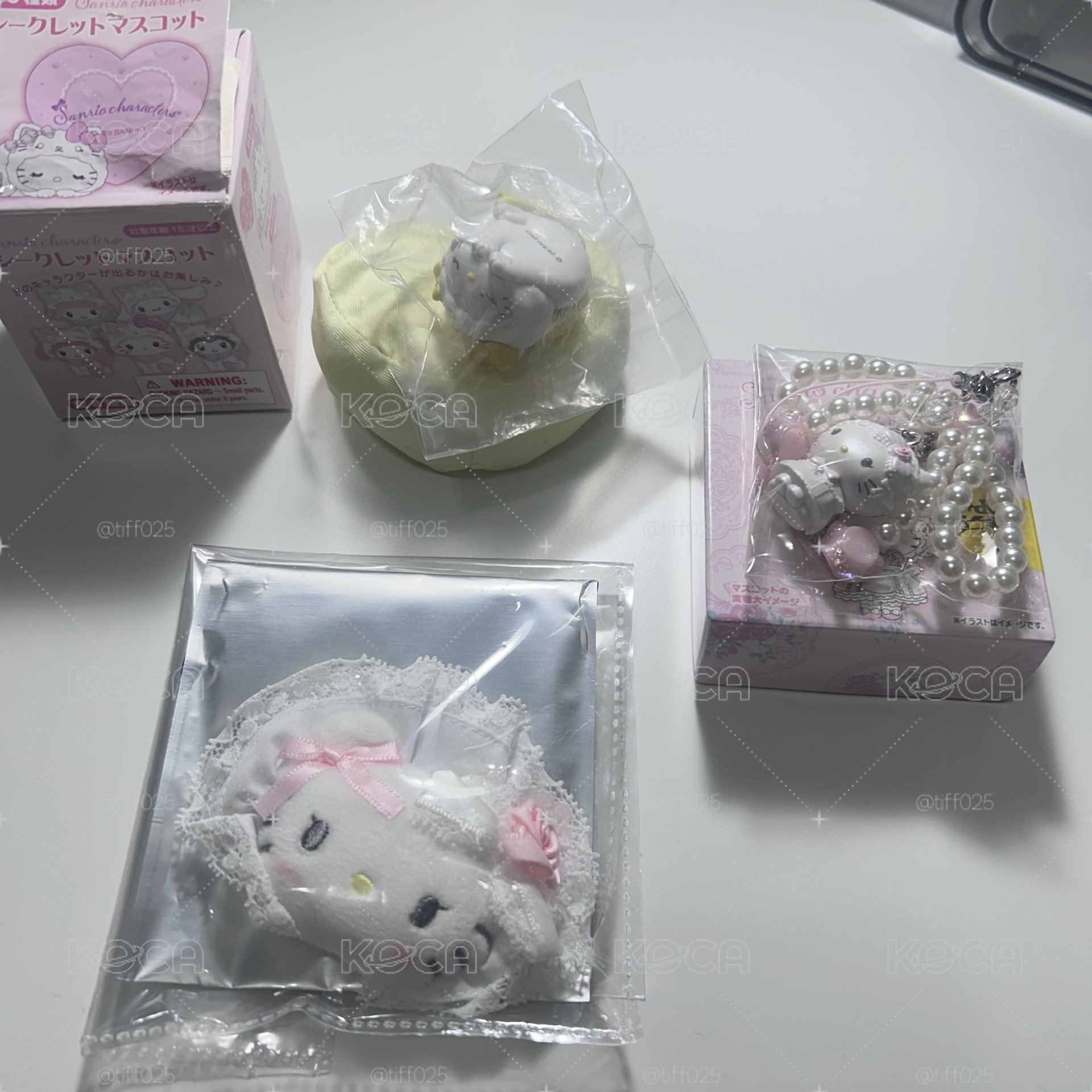 三麗鷗 花嫁系列 奶油貓咪系列 吊飾 髮夾 公仔