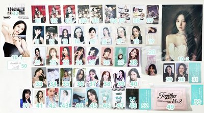 TWICE MINA F區 名井南小卡周邊 🐧 編號見圖三 💫