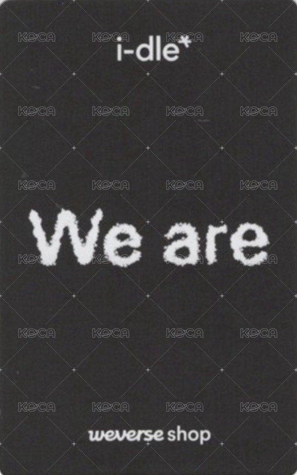 We are wvs 預售 特典卡  背面
