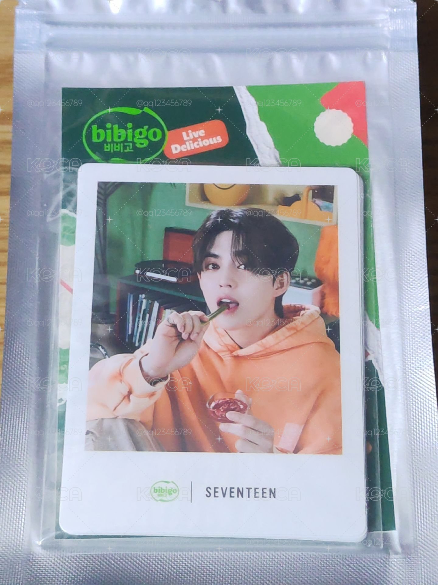 降價出SEVENTEEN bibigo拍立得整套