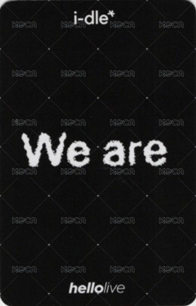 We are hl 預售 特典卡  背面