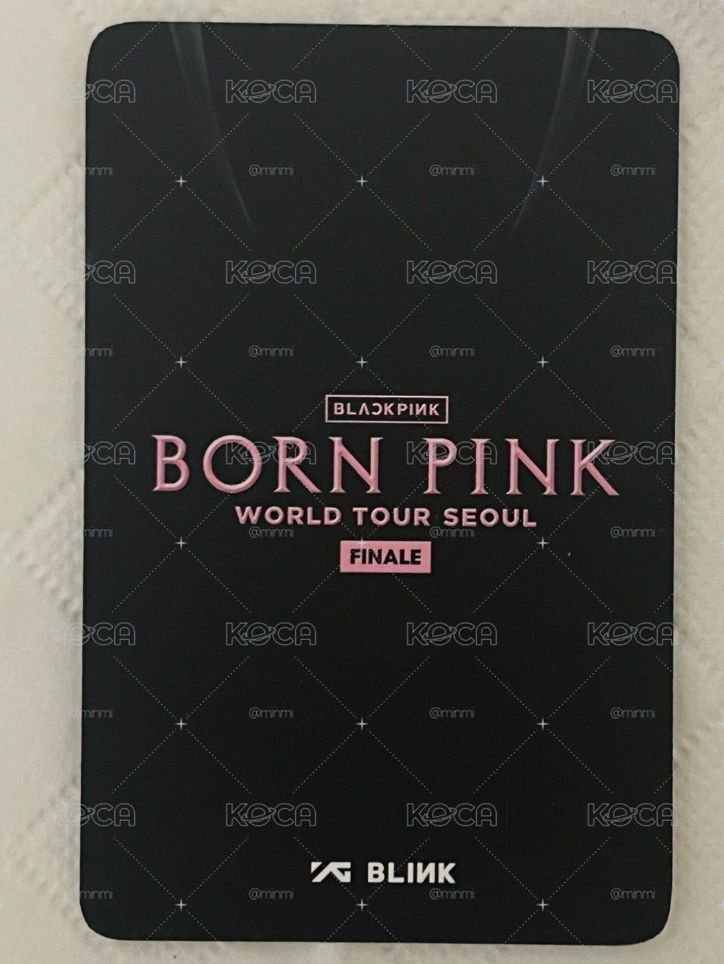 Lisa Born Pink Seoul 演唱會小卡