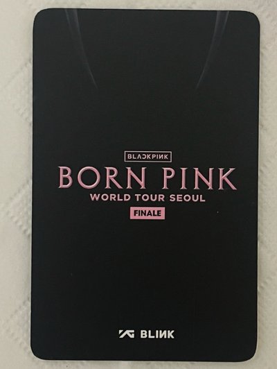 Lisa Born Pink Seoul 演唱會小卡