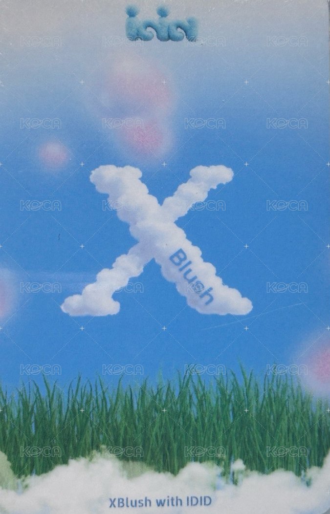 XBlush雜誌 雜誌卡  背面