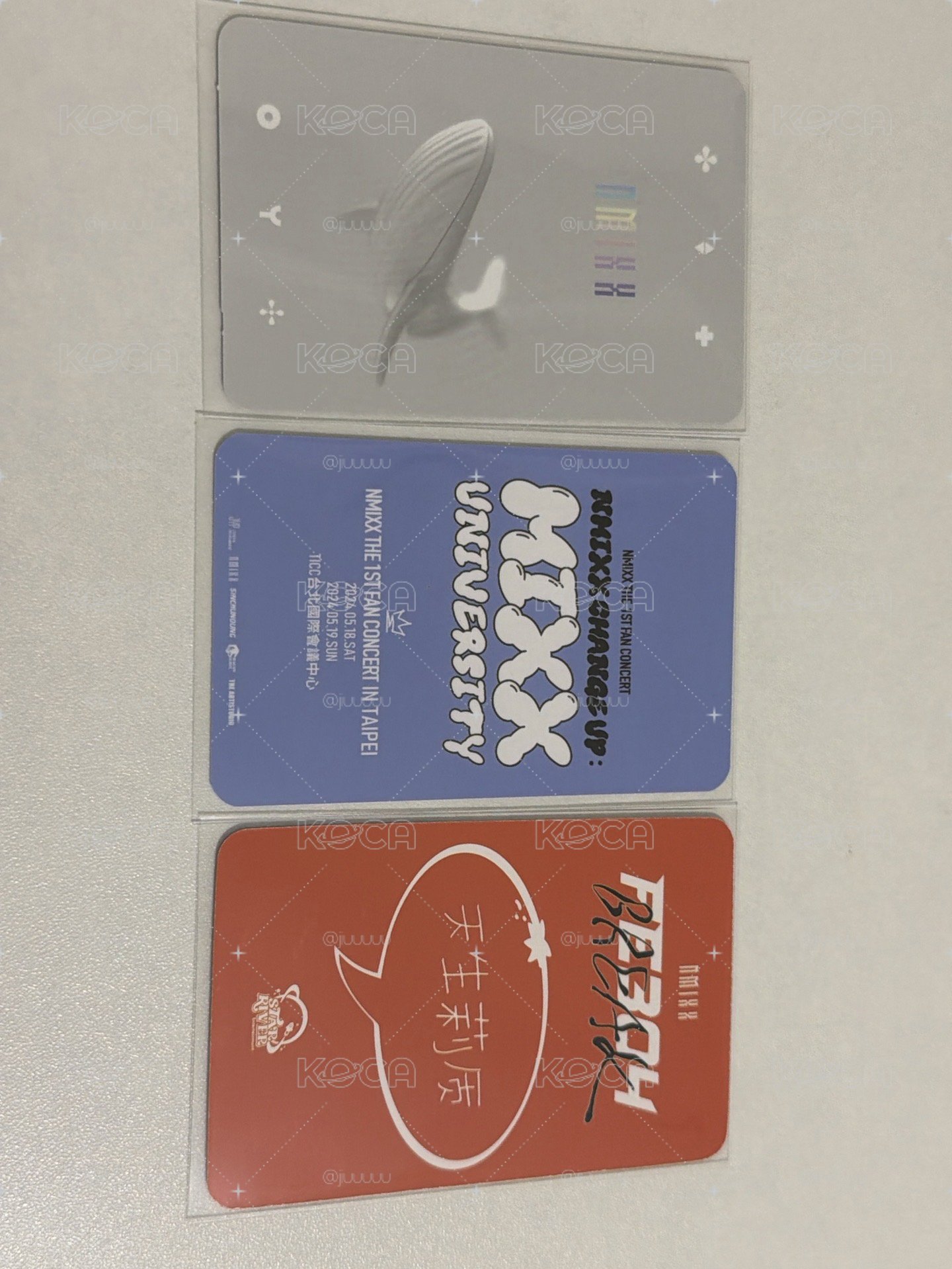 MIXX UNIVERSITY 台北Day2入場卡 & 手燈卡 & 星河簽售
