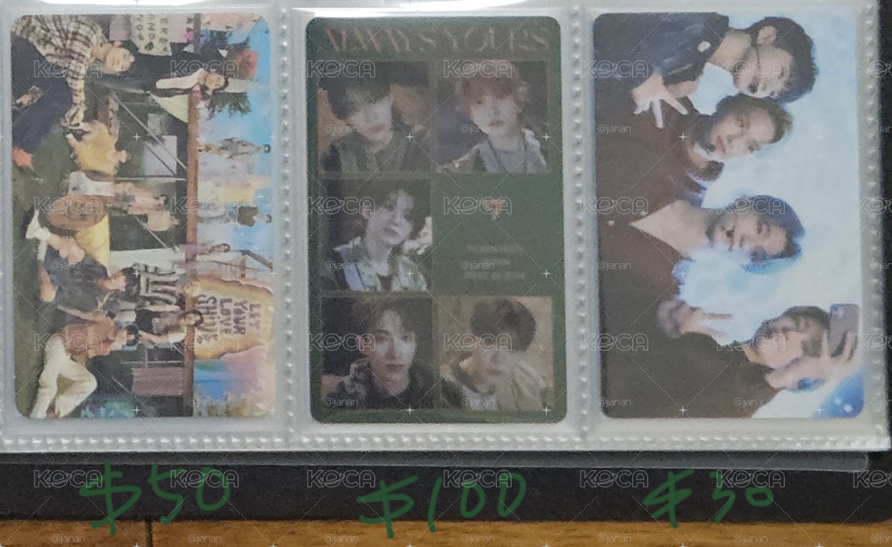 Jeonghan Joshua Hoshi Mingyu DK Seungkwan Vernon Dino的卡
