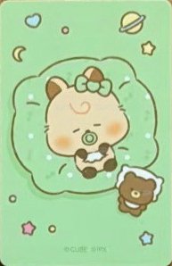 minini baby 隨機卡  背面