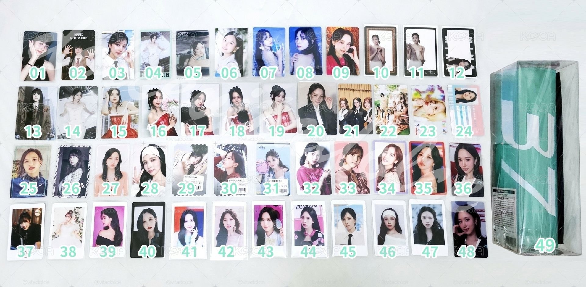 TWICE MINA O區 名井南小卡周邊 MISAMO 🐧 編號見圖三 💫