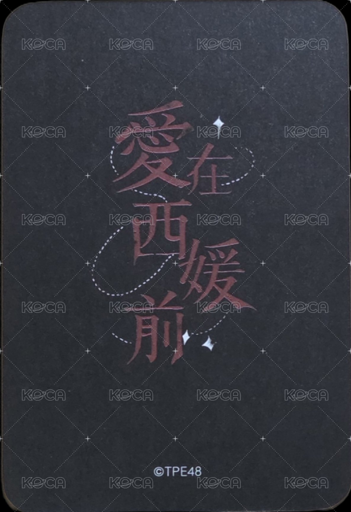 2026唐靜糰子生日會 周邊卡  背面