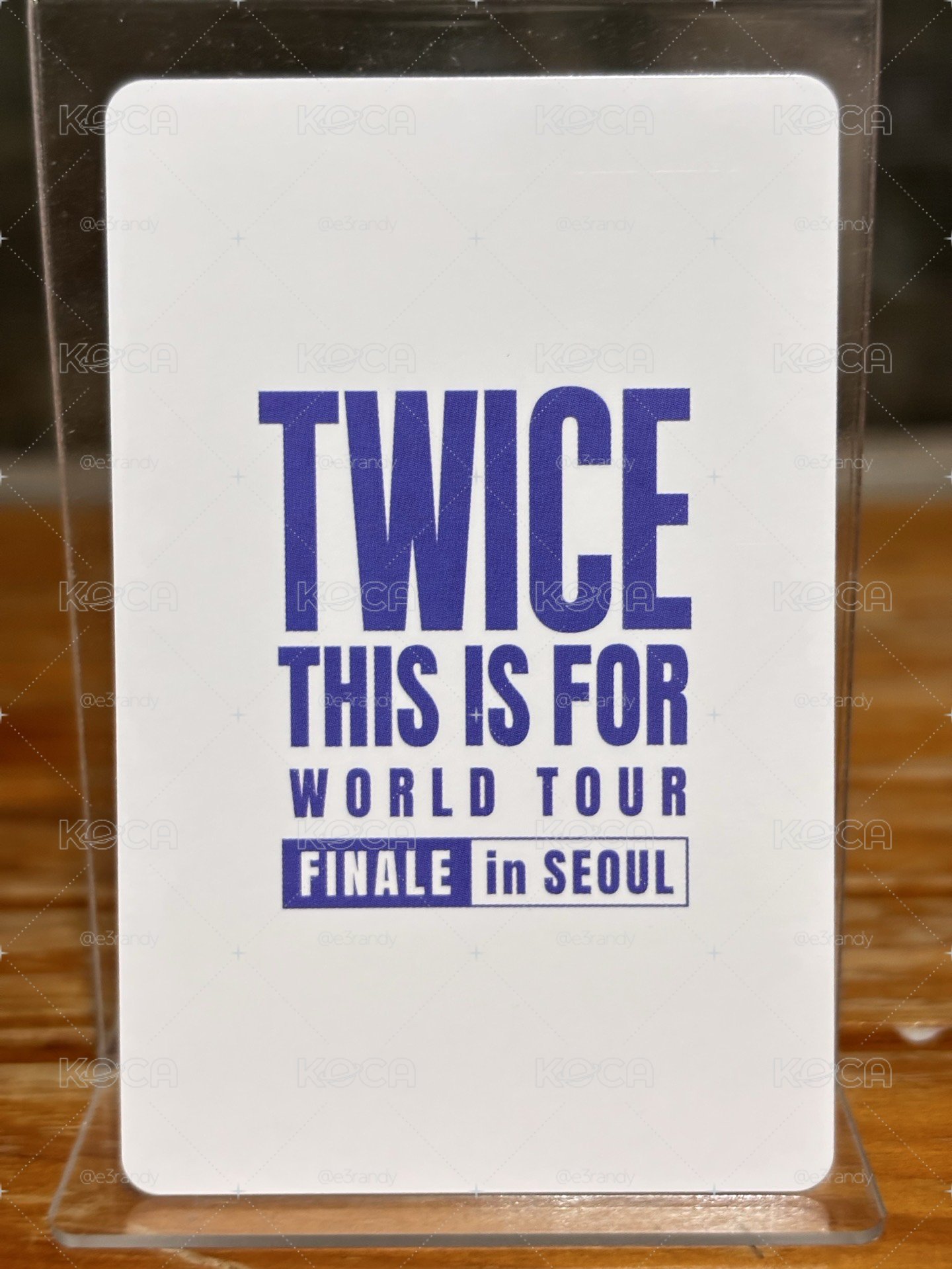 朴志效 Jihyo This is For 六巡 首爾場 Day1 入場卡/場限卡 