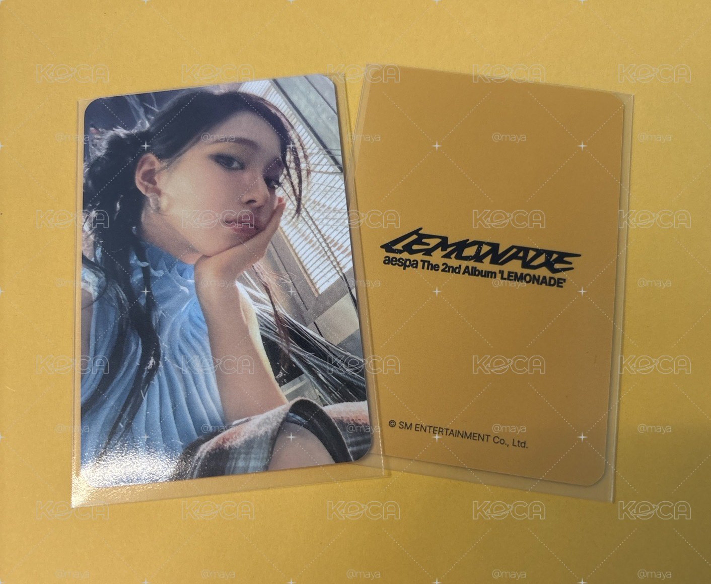 aespa 劉知珉 Karina Lemonade正規二 EL2.0幸運卡 藍衣柚