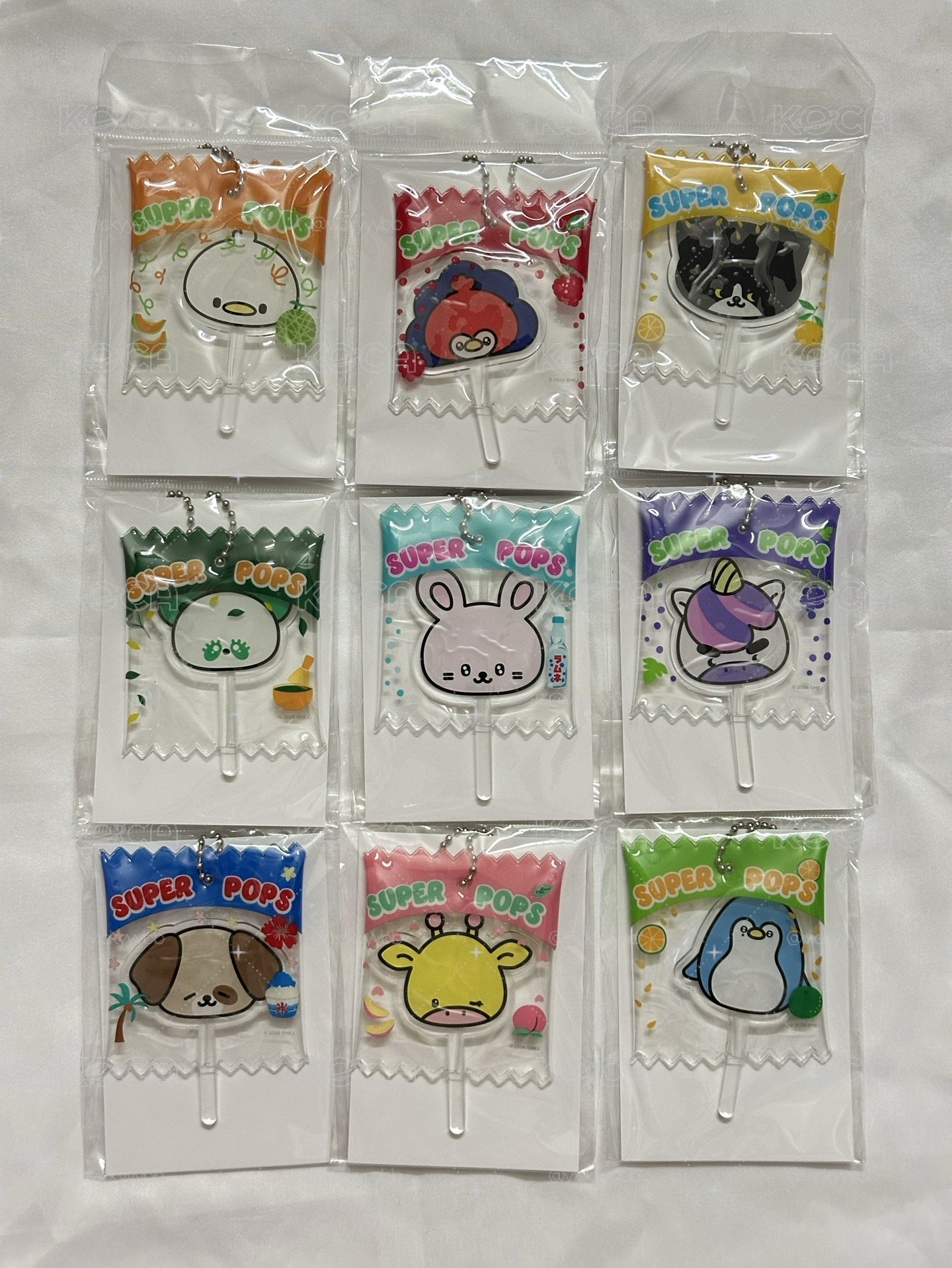 Super Junior 日本 SJ MARKET 動物棒棒糖吊飾