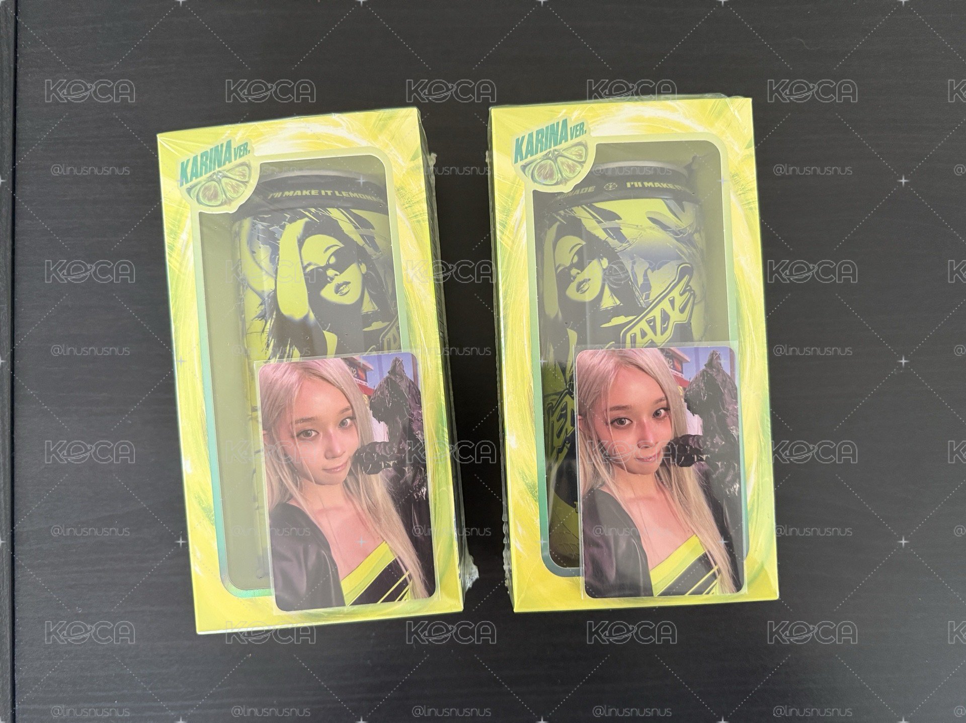 aespa LEMONADE CAN Ver. KARINA VER. 柚封冬卡