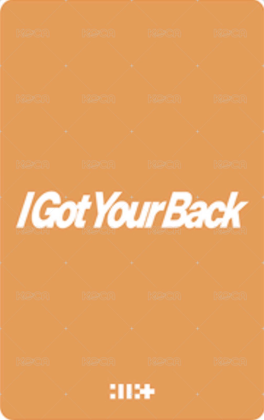 I Got Your Back wvs 快閃店 幸運卡  背面