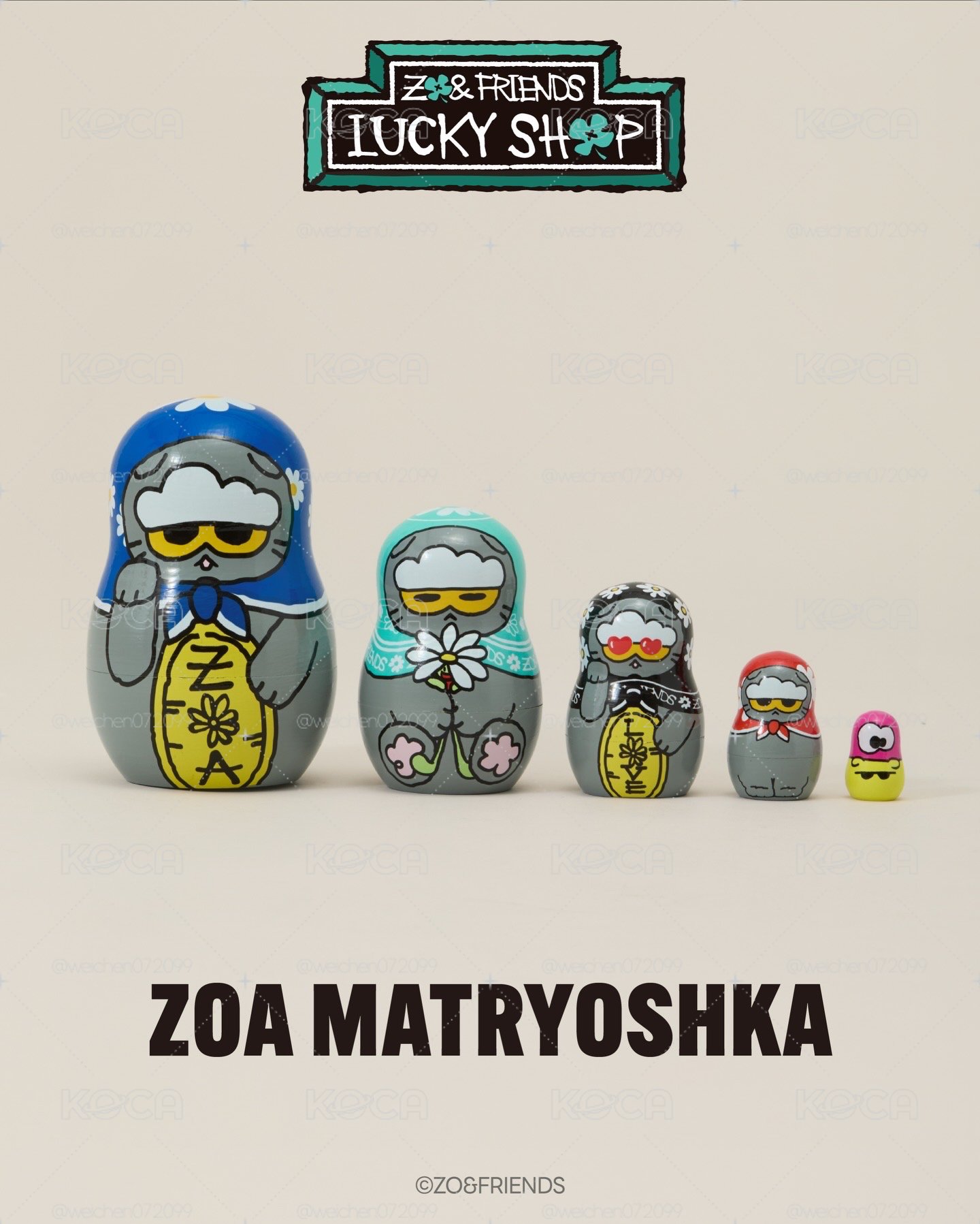 ZO&FRIENDS 公仔 俄羅斯娃娃