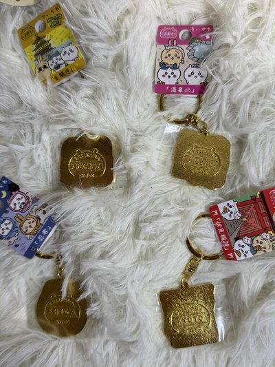 小八地區限定 鑰匙圈吊飾 金閣寺鐵牌