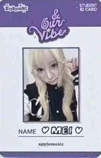 &Our Vibe am 線上9.0 簽售卡 證件照
