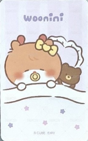 minini baby 周邊卡 吊飾娃卡 背面
