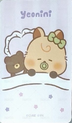 minini baby 周邊卡 吊飾娃卡 背面