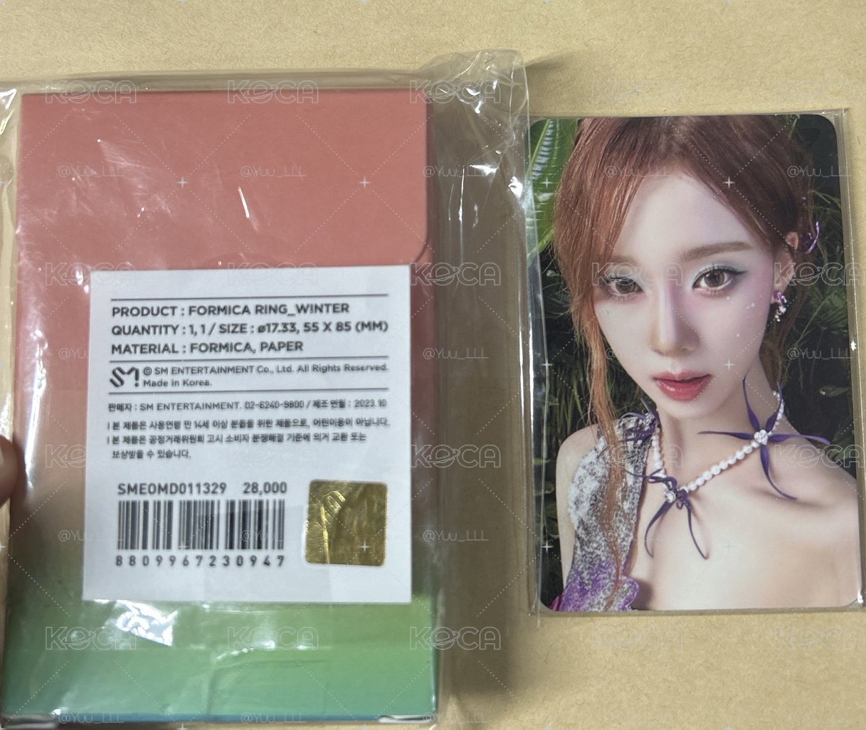 BT 冬戒指小卡set