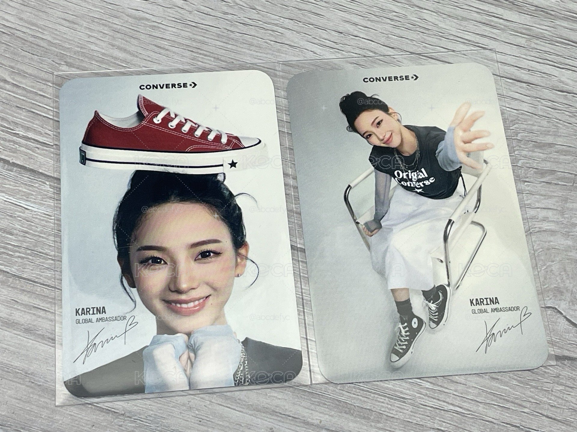 Karina converse代言卡