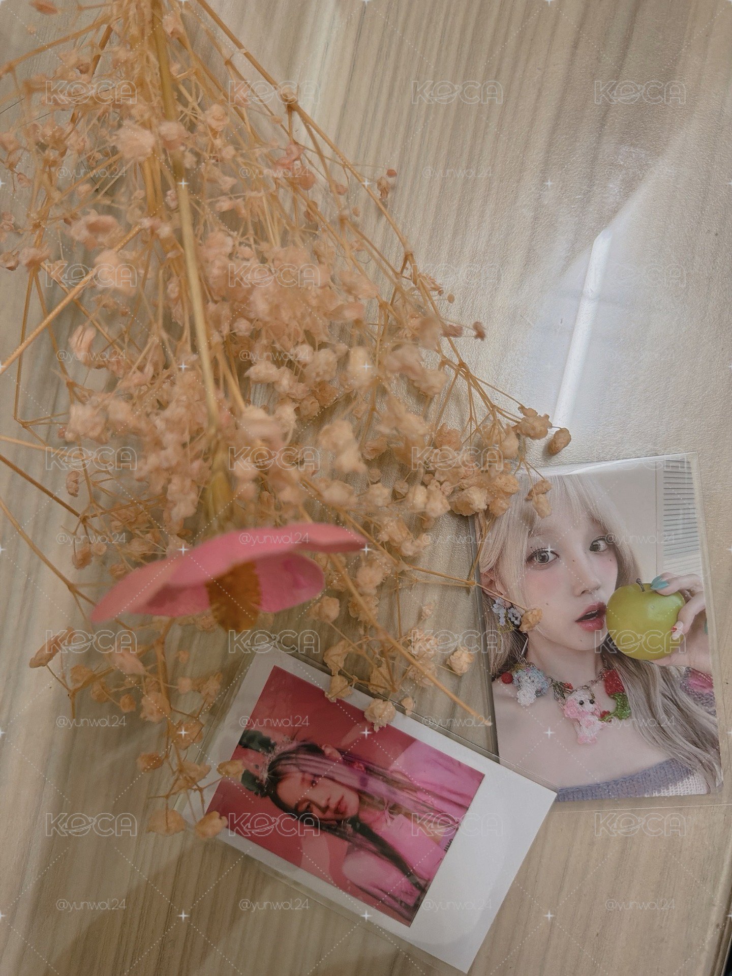 Idle 金髮蘋果琦+女王拍立得