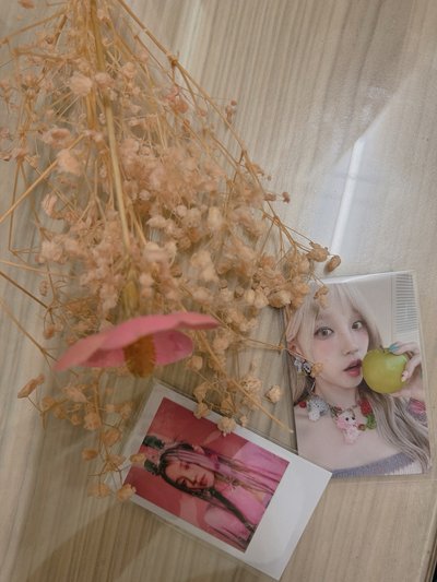 Idle 金髮蘋果琦+女王拍立得