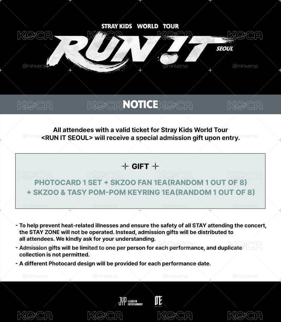 4th RUN IT TOUR 8/1入場卡
