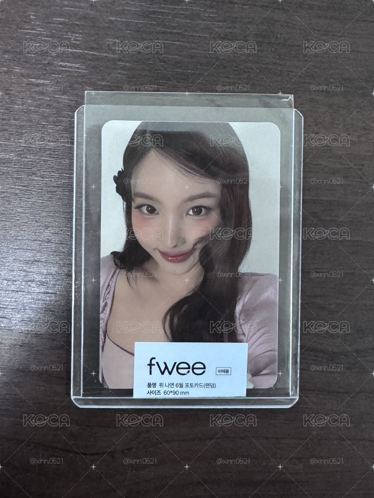娜璉fwee代言卡