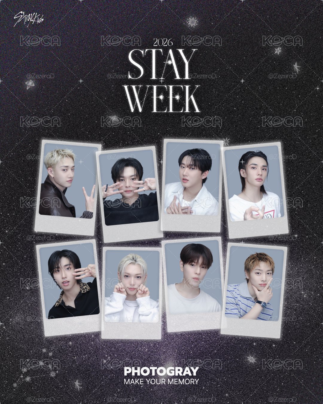 Stray Kids STAY WEEK X PHOTOGRAY 人生四格卡 代印 1組兩張