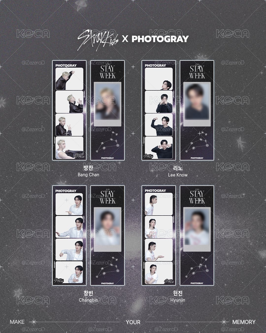Stray Kids STAY WEEK X PHOTOGRAY 人生四格卡 代印