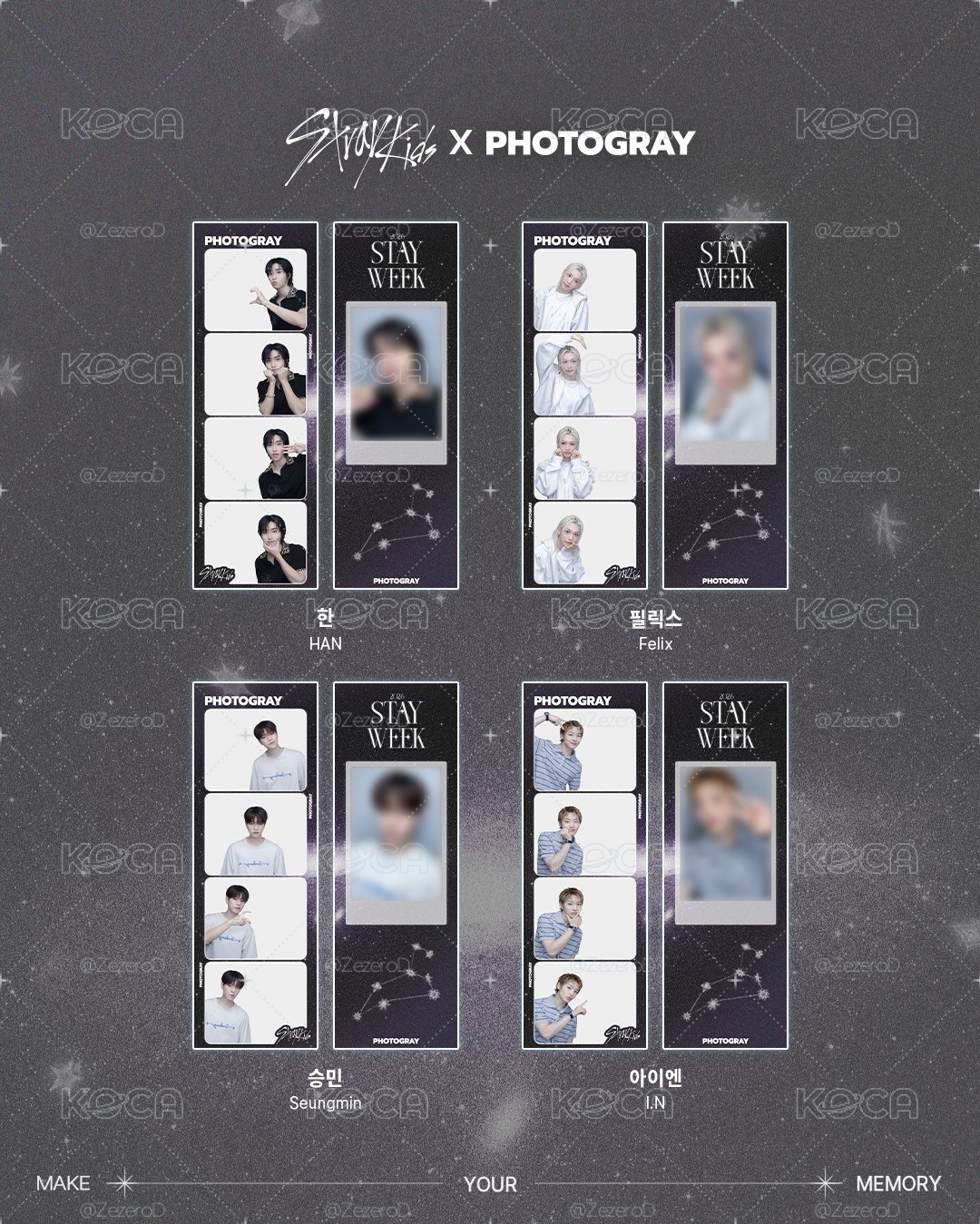 Stray Kids STAY WEEK X PHOTOGRAY 人生四格卡 代印