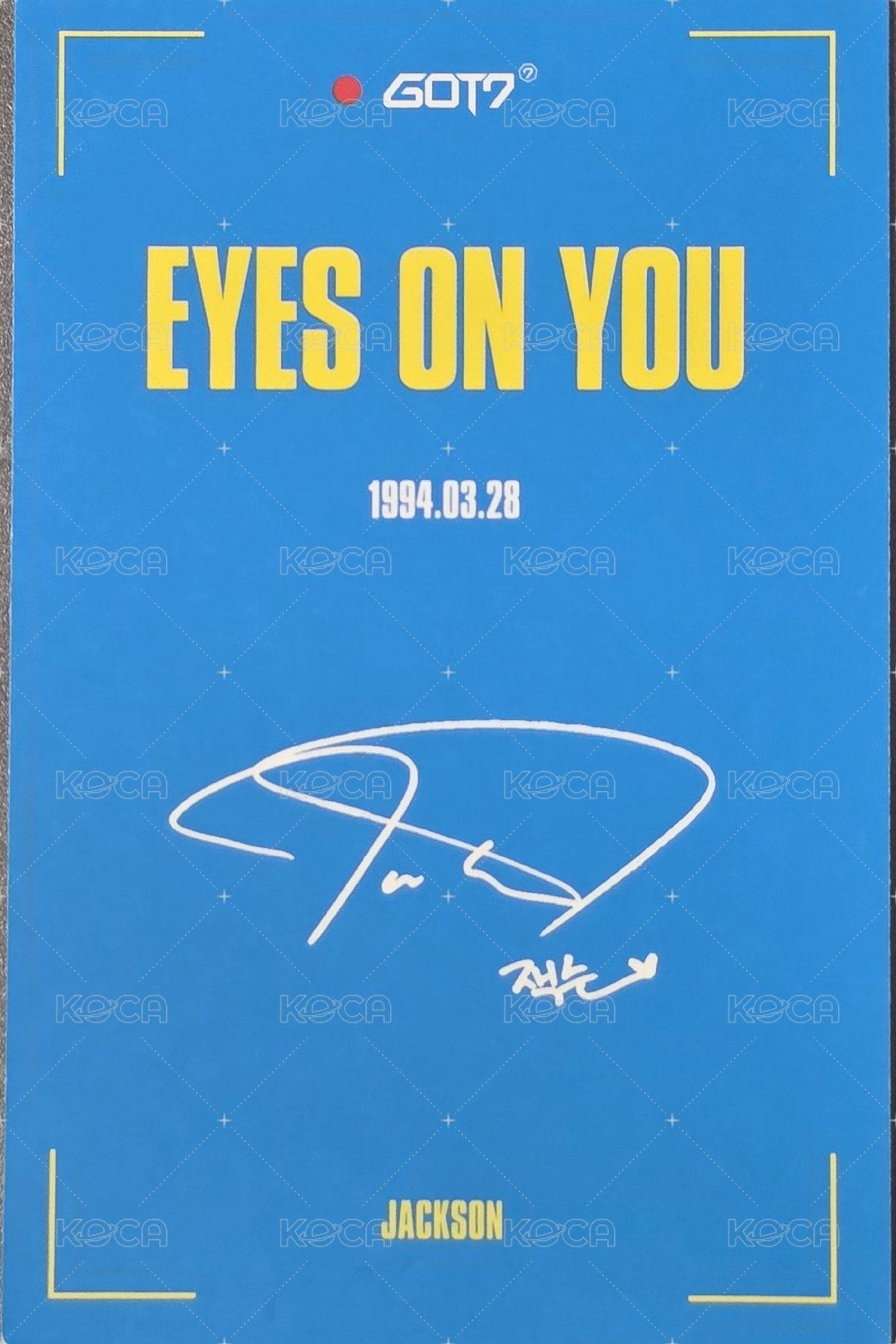 Eyes On You 專輯卡 You ver. 背面