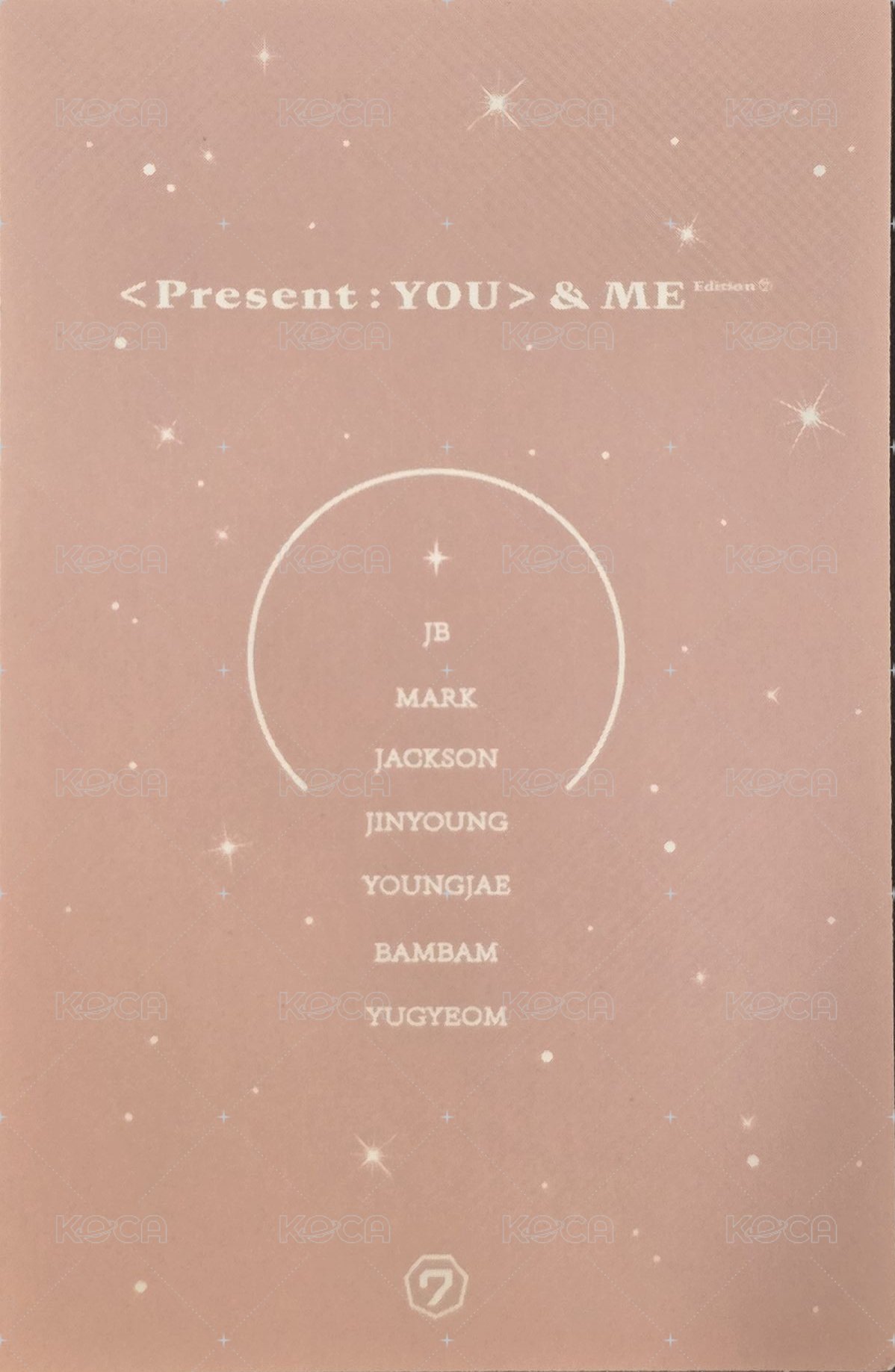 &ME Edition 專輯卡  背面