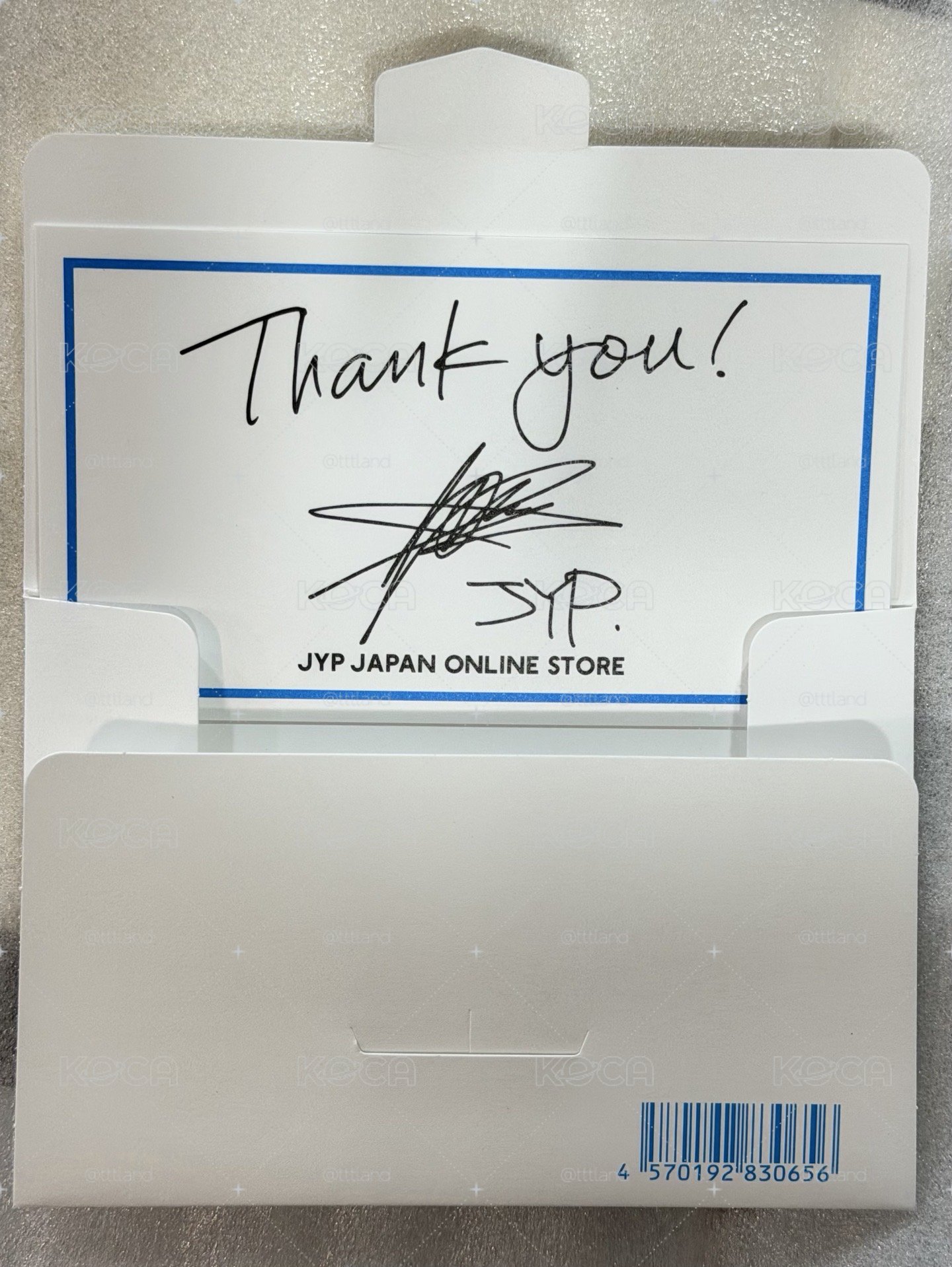 JYP JAPAN JYP 滿額卡 感謝卡